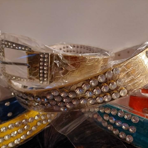 Rhinestone Studded Belts - Picture 3 of 5
